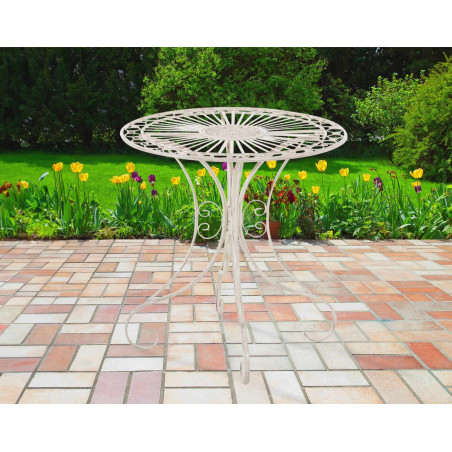 Mesa de Jardín Hari Crema antiguo