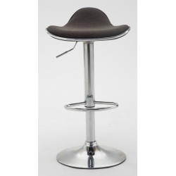 Lot de 2 tabourets de bar en tissu Shanghai C gris foncé