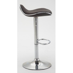 Lot de 2 tabourets de bar en tissu Shanghai C gris foncé