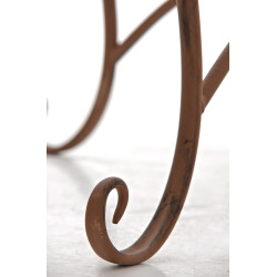 Table Sheela, marron antique