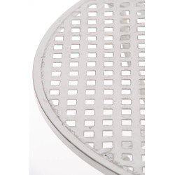 Mesa jardin Amanda Ø 70 cm Blanco antiguo