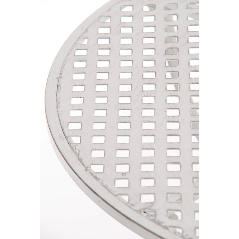 Mesa jardin Amanda Ø 70 cm Blanco antiguo