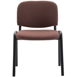 Chaise visiteur Ken V2 en tissu | brun
