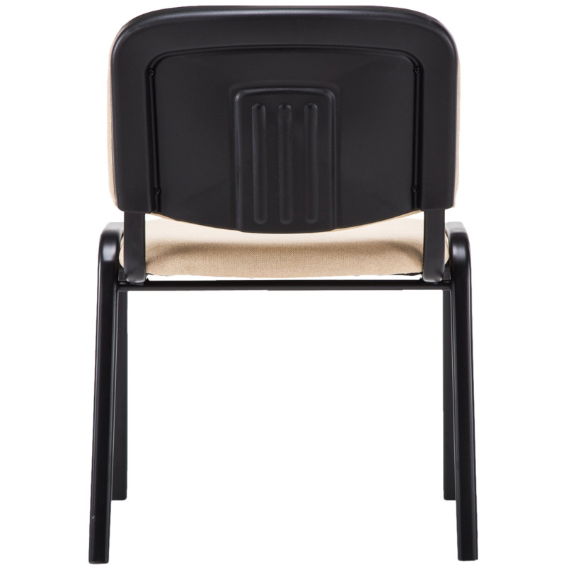 Chaise visiteur Ken V2 en tissu | crème