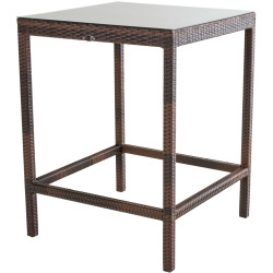 Table Alia, brun moucheté