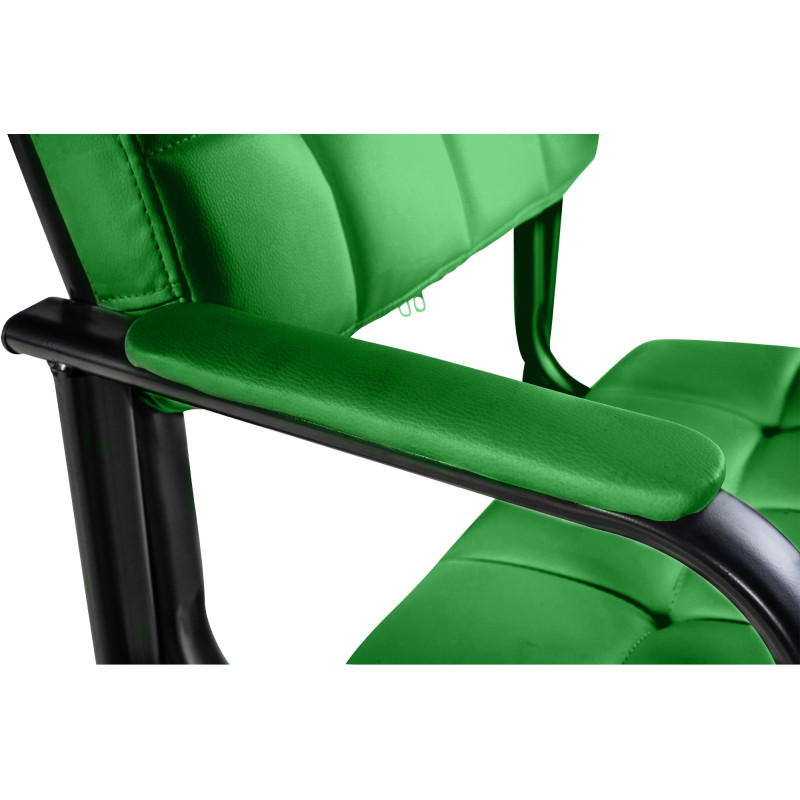 Chaise visiteur Canada B en cuir artificiel | vert