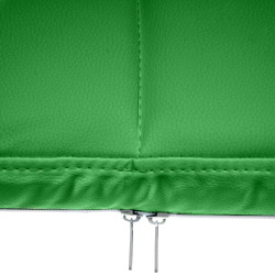 Chaise visiteur Canada B en cuir artificiel | vert