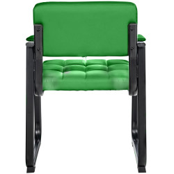 Chaise visiteur Canada B en cuir artificiel | vert