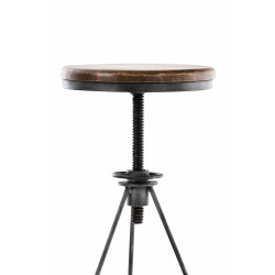 Lot de 2 tabourets de bar Karla argent