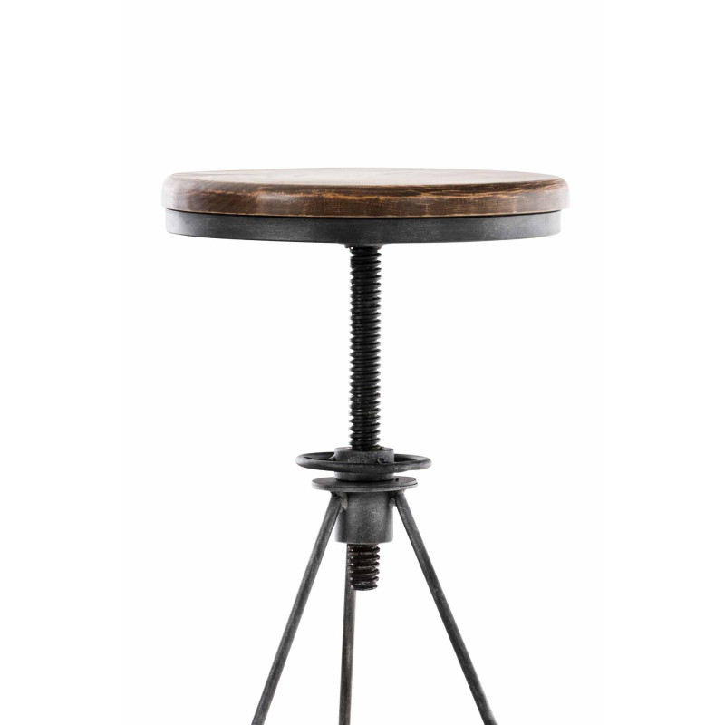 Lot de 2 tabourets de bar Karla argent