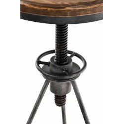 Lot de 2 tabourets de bar Karla argent