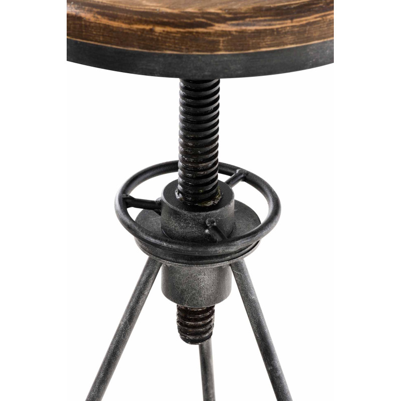 Lot de 2 tabourets de bar Karla argent