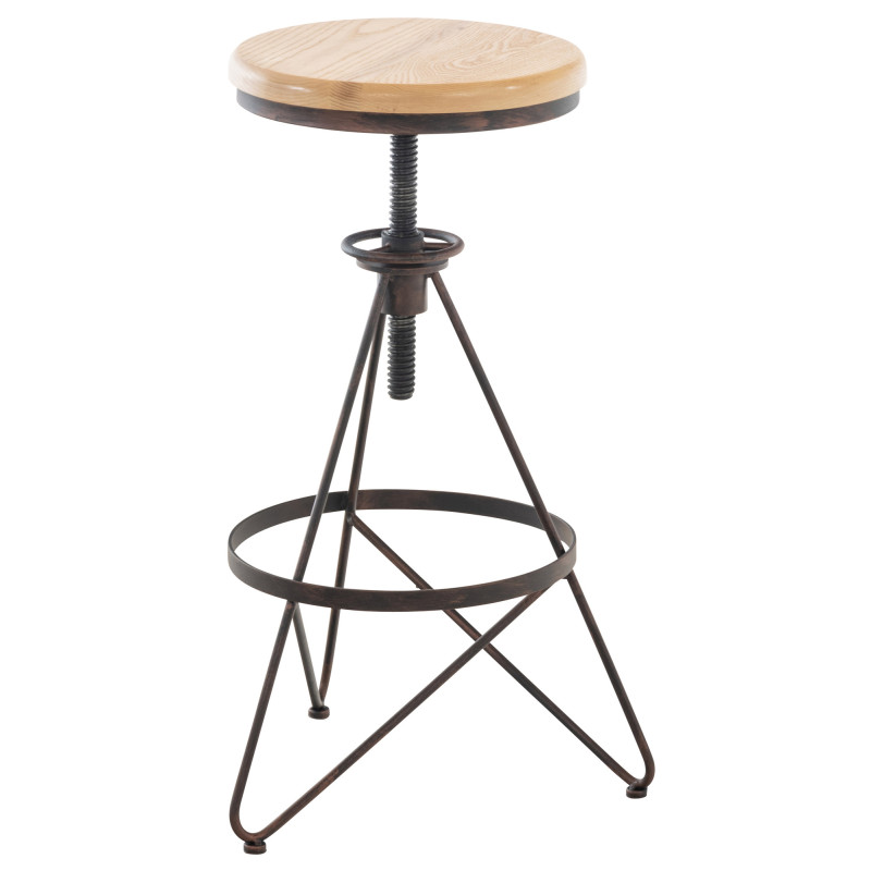 Lot de 2 tabourets de bar Karla bronze