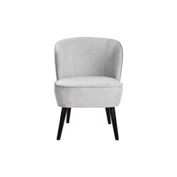 Siège DKD Home Decor Noir Gris Bois 59 x 66 x 76 cm
