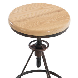Lot de 2 tabourets de bar Karla bronze