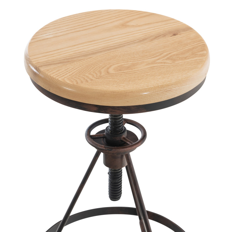Lot de 2 tabourets de bar Karla bronze