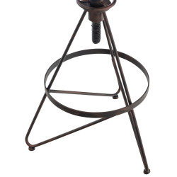 Lot de 2 tabourets de bar Karla bronze