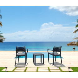 Table d'appoint Ocean, noire