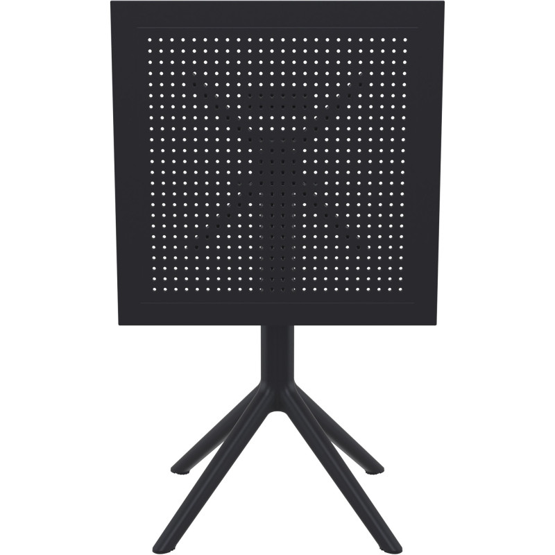 Table pliante Sky, carr?e, noire