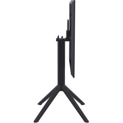 Table pliante Sky, carr?e, noire
