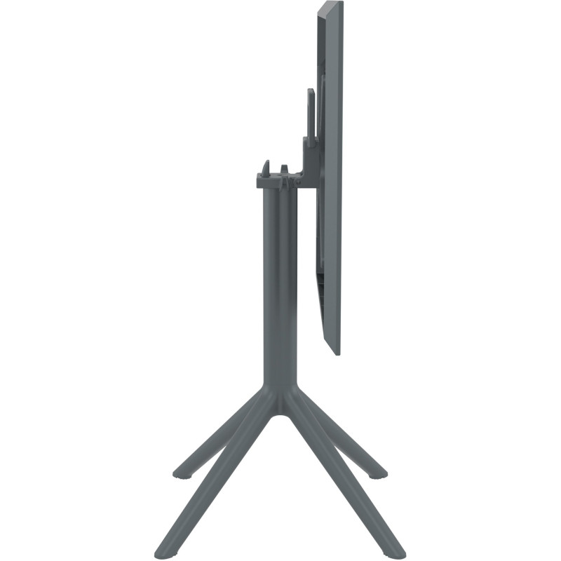 Table pliante Sky, carr?e, gris fonc?
