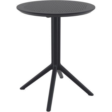Mesa plegable Sky Negro,Redonda