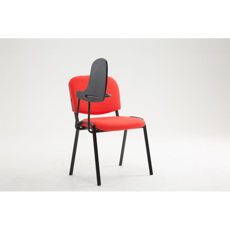Fauteuil Ken avec table pliante, tissu rouge