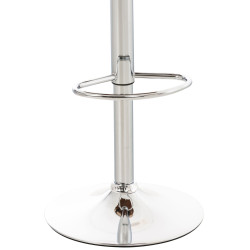 Ensemble de 2 tabourets de bar Sarnia en similicuir noyer/blanc