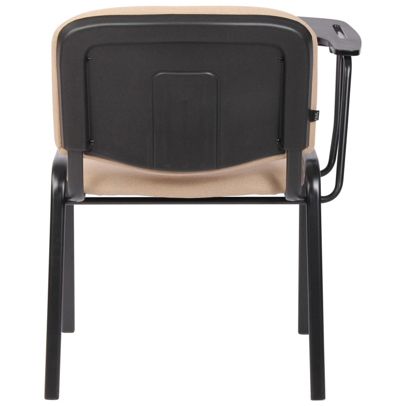 Juego de 4 sillas Ken en tela con mesa plegable Crema