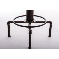 Table haute Lumos, bois bronze