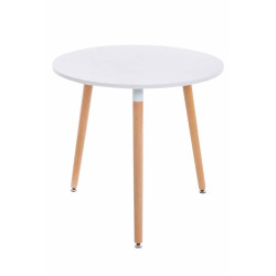 Table Ansgar, blanc naturel