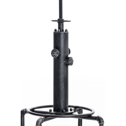 Table haute Lumos, bois argent? antique