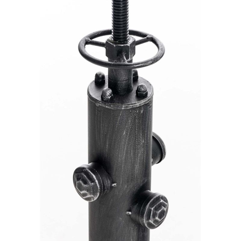 Mesa Lumos Industrial Look & Ø 50 cm Plateado antiguo