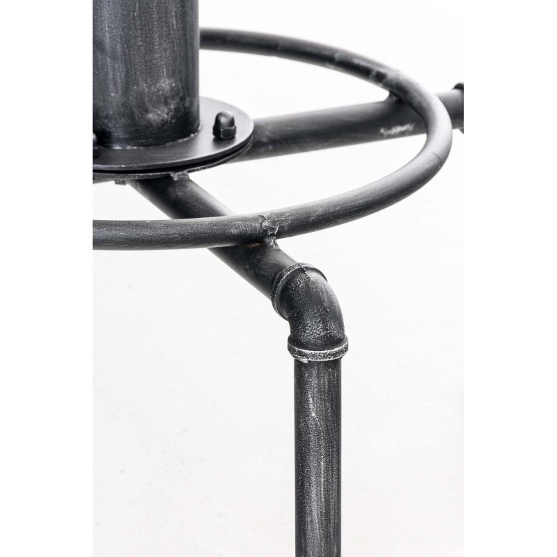 Table haute Lumos, bois argent? antique