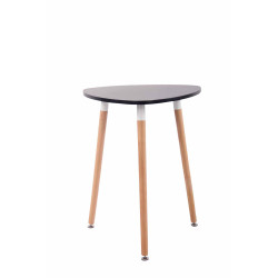 Tavolo Cucina Scandinavo Abenra nero,60 cm