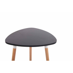 Tavolo Cucina Scandinavo Abenra nero,60 cm