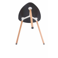 Tavolo Cucina Scandinavo Abenra nero,60 cm