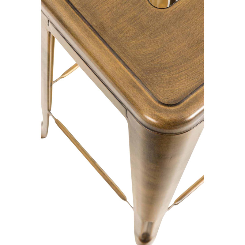 Lot de 2 tabourets de bar Joshua V2 or
