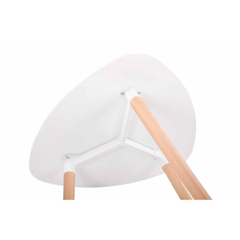 Table Abenra 80 Natura blanche