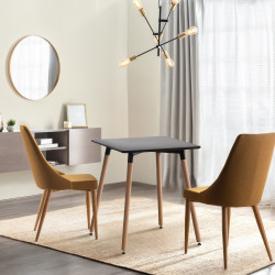 Mesa de Cocina Viborg Negro,60 cm