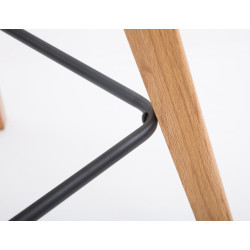 Lot de 2 tabourets de bar Metz tissu natura vert