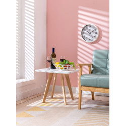 Tavolino quadrato Almeria look scandinavo bianco,natura (quadrato)