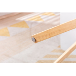 Mesa auxiliar cuadrada Almería Blanco,Natural (cuadrado)