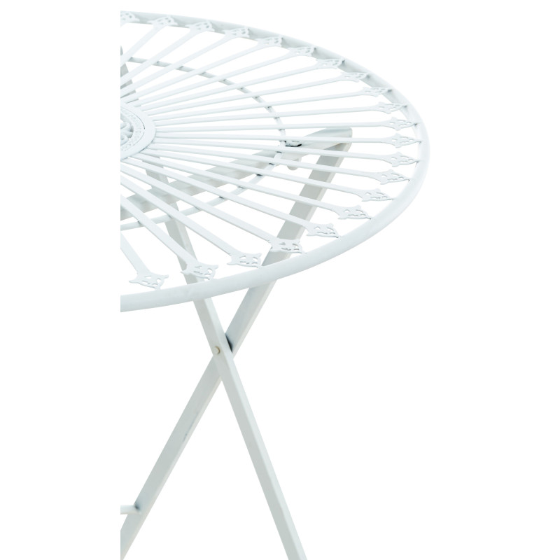 Tavolino da esterno Tegal bianco