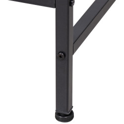 Escritorio de oficina Ocala de madera con estante Negro/marrón