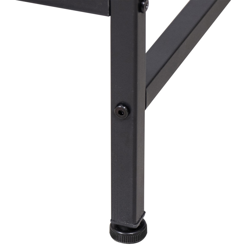 Escritorio de oficina Ocala de madera con estante Negro/marrón