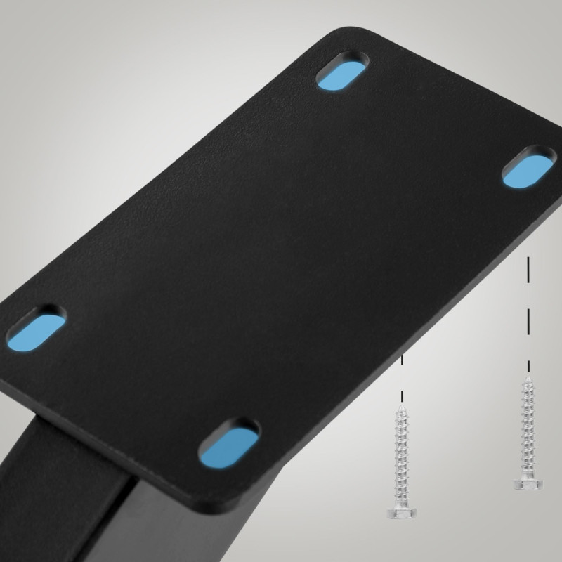 Pieds de table noirs Biloxi L