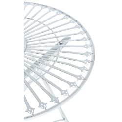 Tavolino da esterno Tegal bianco antico