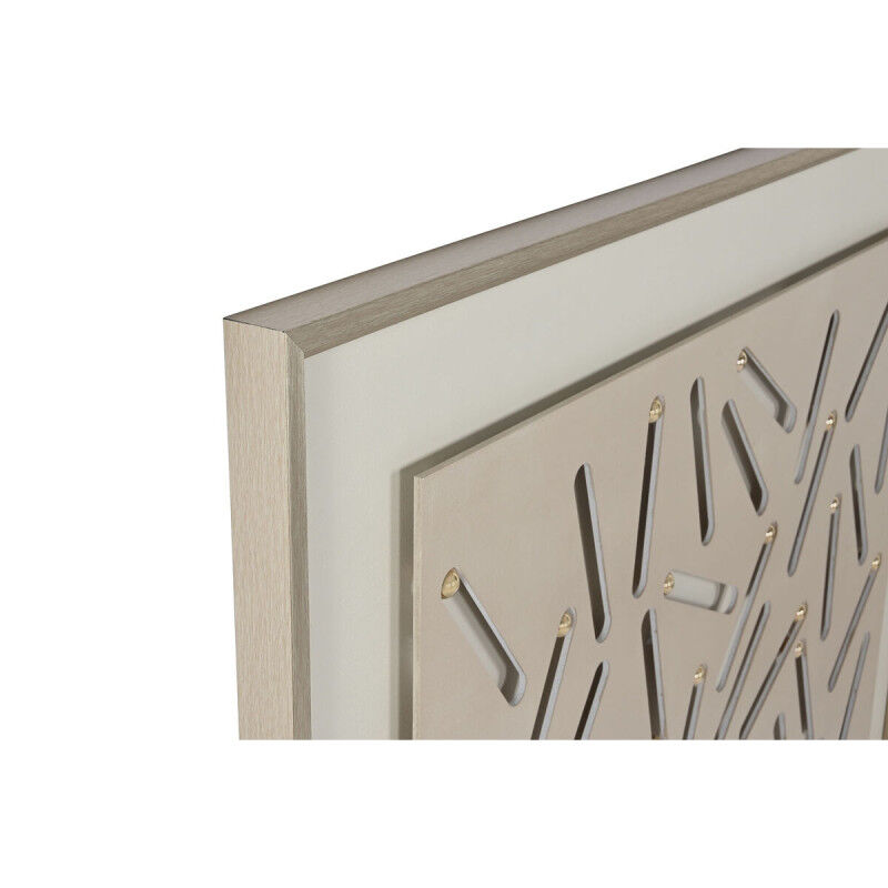 Cadre Home ESPRIT Vert Beige Doré Moderne Urbaine 90 x 3,5 x 120 cm (2 Unités)