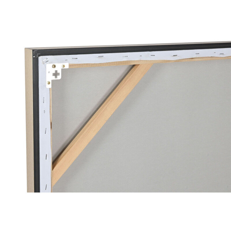 Cadre Home ESPRIT Vert Beige Doré Moderne Urbaine 90 x 3,5 x 120 cm (2 Unités)